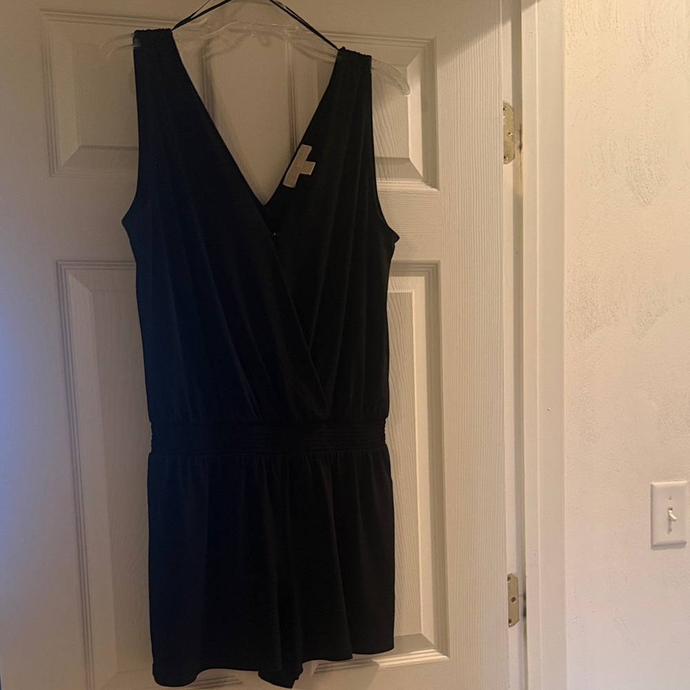 MICHAEL Michael Kors Black Sleeveless Romper